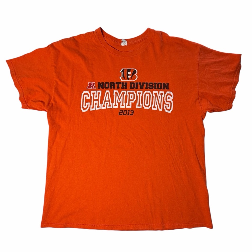 Cincinnati Bengals NFL 2013 North Division Champs Men’s Orange XL T-Shirt